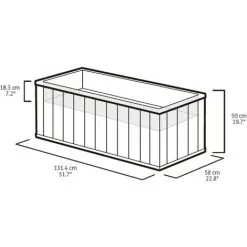 Jardinière Grande Sequoia Gris PP 240933 Keter - Gris 7 Jardinière Grande Sequoia Gris PP 240933 Keter - Gris -Keter Soldes Boutique 10989112 3