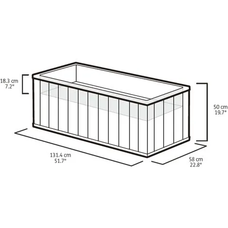 Jardinière Grande Sequoia Gris PP 240933 Keter - Gris 3 Jardinière Grande Sequoia Gris PP 240933 Keter - Gris – Image 3