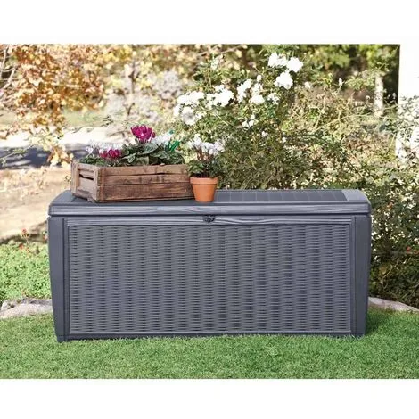 Boîte De Rangement De Jardin Sumatra 511 L Keter - Anthracite 3 Boîte De Rangement De Jardin Sumatra 511 L Keter - Anthracite – Image 3