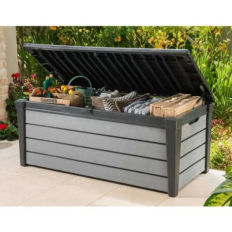 Boîte De Rangement De Jardin Brushwood 455 L Anthracite Keter - Anthracite 2 Boîte De Rangement De Jardin Brushwood 455 L Anthracite Keter - Anthracite – Image 2