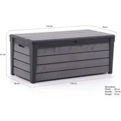 Boîte De Rangement De Jardin Brushwood 455 L Anthracite Keter - Anthracite 7 Boîte De Rangement De Jardin Brushwood 455 L Anthracite Keter - Anthracite -Keter Soldes Boutique 12427424 3