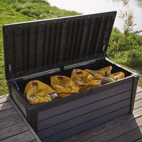Boîte De Rangement De Jardin Brushwood 455 L Anthracite Keter - Anthracite 5 Boîte De Rangement De Jardin Brushwood 455 L Anthracite Keter - Anthracite – Image 5