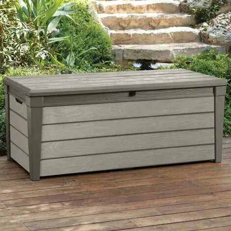 Boîte De Rangement De Jardin Brushwood 455 L Taupe Keter - Taupe 2 Boîte De Rangement De Jardin Brushwood 455 L Taupe Keter - Taupe – Image 2