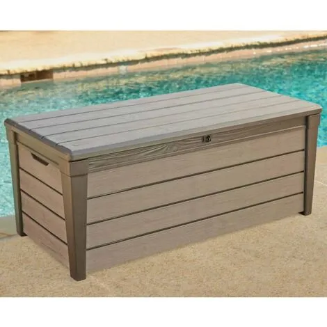 Boîte De Rangement De Jardin Brushwood 455 L Taupe Keter - Taupe 4 Boîte De Rangement De Jardin Brushwood 455 L Taupe Keter - Taupe – Image 4