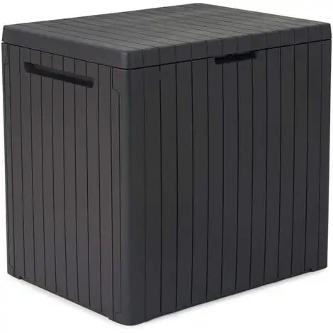 Boîte De Rangement De Jardin City 113 L Keter - Anthracite 1 Boîte De Rangement De Jardin City 113 L Keter - Anthracite