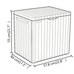 Boîte De Rangement De Jardin City 113 L Keter - Anthracite 7 Boîte De Rangement De Jardin City 113 L Keter - Anthracite -Keter Soldes Boutique 12455103 3