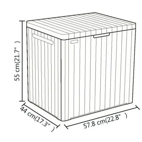 Boîte De Rangement De Jardin City 113 L Keter - Anthracite 3 Boîte De Rangement De Jardin City 113 L Keter - Anthracite – Image 3