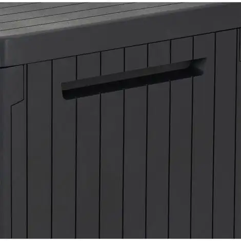 Boîte De Rangement De Jardin City 113 L Keter - Anthracite 5 Boîte De Rangement De Jardin City 113 L Keter - Anthracite – Image 5
