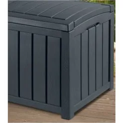 KETER Coffre En Résine GLENWOOD 390L - Gris - Gris 8 KETER Coffre En Résine GLENWOOD 390L - Gris - Gris -Keter Soldes Boutique 12948838 4