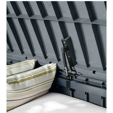 KETER Coffre En Résine GLENWOOD 390L - Gris - Gris 5 KETER Coffre En Résine GLENWOOD 390L - Gris - Gris – Image 5