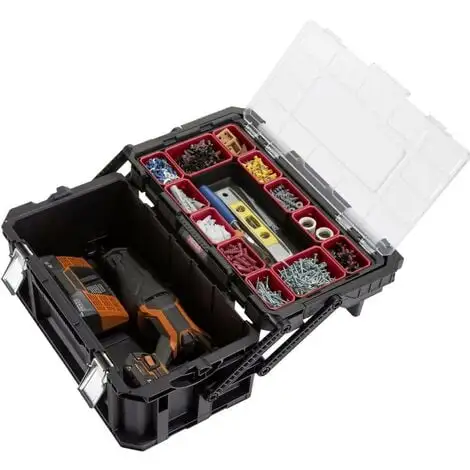 KETER 238275 Connect Boîte à Outils Vide Noir 2 KETER 238275 Connect Boîte à Outils Vide Noir – Image 2