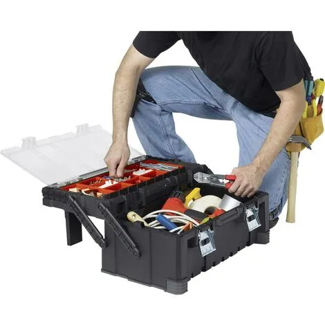 Boîte à Outils Vide KETER 237785 Keter Noir 4 Boîte à Outils Vide KETER 237785 Keter Noir – Image 4