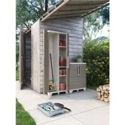 Armoire De Rangement Basse De Jardin Crème Et Taupe 97 Cm Keter -Keter Soldes Boutique 16043735 4