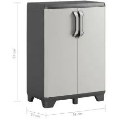 Armoire De Rangement Basse Gear Noir Et Gris 97 Cm Keter 7 Armoire De Rangement Basse Gear Noir Et Gris 97 Cm Keter -Keter Soldes Boutique 16070161 3
