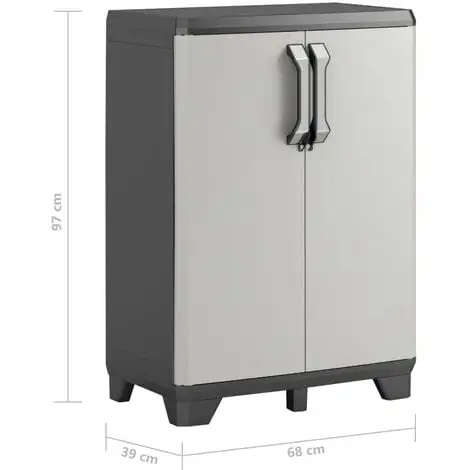 Armoire De Rangement Basse Gear Noir Et Gris 97 Cm Keter 3 Armoire De Rangement Basse Gear Noir Et Gris 97 Cm Keter – Image 3