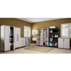 Armoire De Rangement Basse Excellence Beige Et Taupe 97 Cm Keter -Keter Soldes Boutique 16070180 4