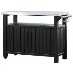 Table D'extérieur Multifonctionnelle De Barbecue Unity XL Keter - Noir