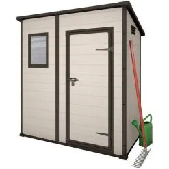 Abri De Jardin Keter MANOR Pent 6x4 En Résine Beige