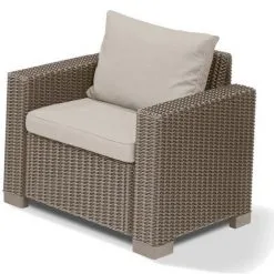 Keter 2 Fauteuils Avec Accoudoirs CALIFORNIA Cappuccino -Keter Soldes Boutique 18029227 4