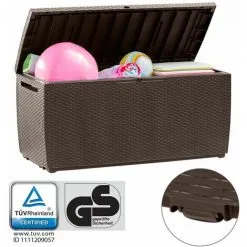 KETER Deuba Coffre De Rangement Couleur Au Choix Avec Roulettes 305 Litres Max 240 Kg Poignées Latérales Malle De Rangement Brun -Keter Soldes Boutique 18477669 3