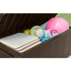 KETER Deuba Coffre De Rangement Couleur Au Choix Avec Roulettes 305 Litres Max 240 Kg Poignées Latérales Malle De Rangement Brun -Keter Soldes Boutique 18477669 4