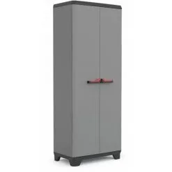 KETER | Armoire Utilitaire Stilo , Gris / Noir / Rouge