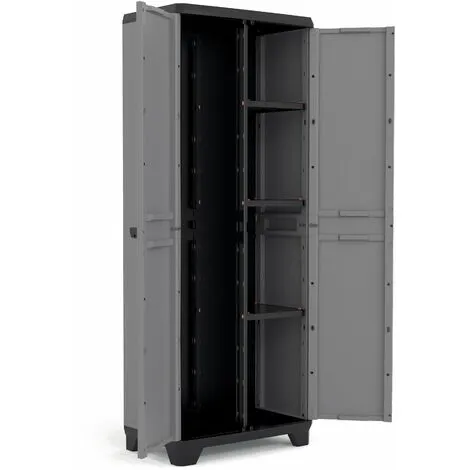 KETER | Armoire Utilitaire Stilo , Gris / Noir / Rouge 2 KETER | Armoire Utilitaire Stilo , Gris / Noir / Rouge – Image 2