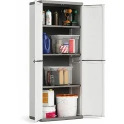 KETER | Armoire Haute JOLLY , Blanc-Gris -Keter Soldes Boutique 19322933 3