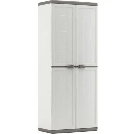 KETER | Armoire Utilitaire JOLLY , Blanc-Gris 1 KETER | Armoire Utilitaire JOLLY , Blanc-Gris