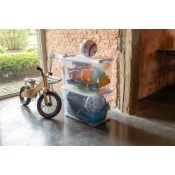 KETER CURVER | Lot De 3 Handy Boîtes De Rangement 65L, TRANSPARENT -Keter Soldes Boutique 19353689 3