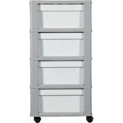 KETER CURVER | Tour De Rangement Infinity, 4 Tiroirs, Structure Gris / Tiroirs Gris 7 KETER CURVER | Tour De Rangement Infinity, 4 Tiroirs, Structure Gris / Tiroirs Gris -Keter Soldes Boutique 19353696 3