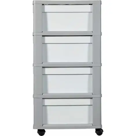 KETER CURVER | Tour De Rangement Infinity, 4 Tiroirs, Structure Gris / Tiroirs Gris 3 KETER CURVER | Tour De Rangement Infinity, 4 Tiroirs, Structure Gris / Tiroirs Gris – Image 3