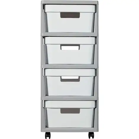 KETER CURVER | Tour De Rangement Infinity, 4 Tiroirs, Structure Gris / Tiroirs Gris 4 KETER CURVER | Tour De Rangement Infinity, 4 Tiroirs, Structure Gris / Tiroirs Gris – Image 4