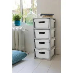 KETER CURVER | Tour De Rangement Infinity, 4 Tiroirs, Structure Gris / Tiroirs Gris 9 KETER CURVER | Tour De Rangement Infinity, 4 Tiroirs, Structure Gris / Tiroirs Gris -Keter Soldes Boutique 19353696 5