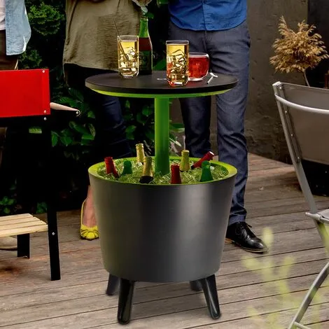 KETER Table De Jardin "Cool Bar" 30L Bac Glaçons Boissons Fraîches Table D'appoint 4 KETER Table De Jardin "Cool Bar" 30L Bac Glaçons Boissons Fraîches Table D'appoint – Image 4