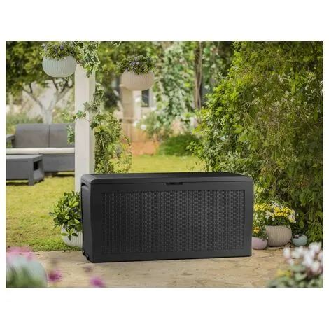 KETER Coffre De Jardin En Résine SAMOA - Gris - 270L 3 KETER Coffre De Jardin En Résine SAMOA - Gris - 270L – Image 3