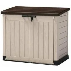 KETER CHALET & JARDIN Coffre De Jardin Sio Multifonction 1200L Avec Vérins Toit Plat