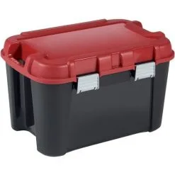 Malle De Rangement Keter Totem 60L PVC Noir/rouge - Noir / Rouge