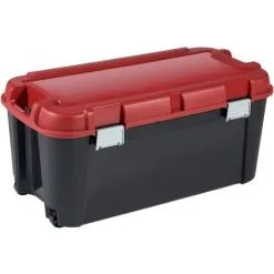 Malle De Rangement Keter Totem 80L PVC Noir/rouge - Noir / Rouge