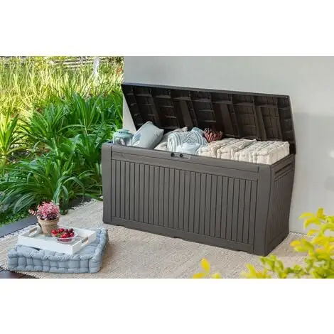 Keter Comfy Boite De Rangement 270L - Anthracite 2 Keter Comfy Boite De Rangement 270L - Anthracite – Image 2