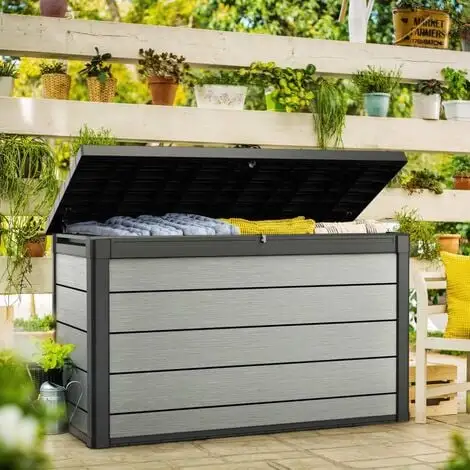 Boîte De Rangement De Jardin Denali 757 L Anthracite Keter 3 Boîte De Rangement De Jardin Denali 757 L Anthracite Keter – Image 3
