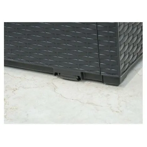 KETER Coffre De Jardin En Résine CAPRI TROPIC - 305L - Anthracite 4 KETER Coffre De Jardin En Résine CAPRI TROPIC - 305L - Anthracite – Image 4