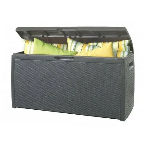 KETER Coffre De Jardin En Résine CAPRI TROPIC - 305L - Anthracite 5 KETER Coffre De Jardin En Résine CAPRI TROPIC - 305L - Anthracite – Image 5