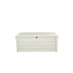 KETER Coffre De Jardin En Résine Pour Piscine - 455L - Blanc (avec Vérins)