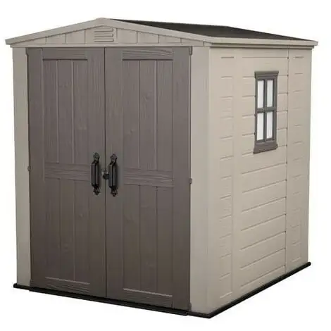 KETER Abri En Résine FACTOR SYDNEY 66 - 3,5 M² - Marron 2 KETER Abri En Résine FACTOR SYDNEY 66 - 3,5 M² - Marron – Image 2