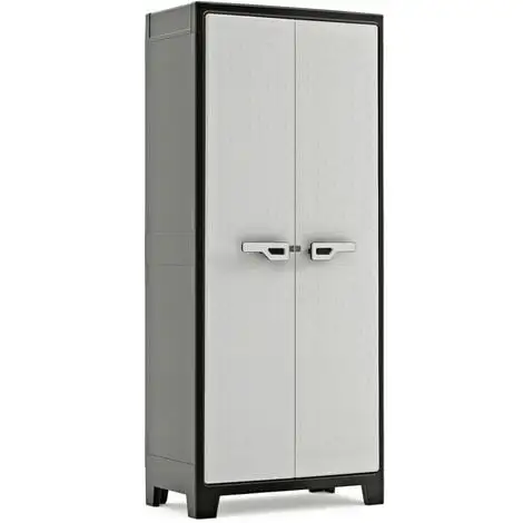 Armoire De Rangement Avec étagères Titan Noir Et Gris 182 Cm Keter - Noir 1 Armoire De Rangement Avec étagères Titan Noir Et Gris 182 Cm Keter - Noir