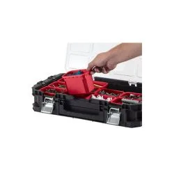 Keter 239996 Connect - Valise à Outils + Compartiments - Noir/rouge