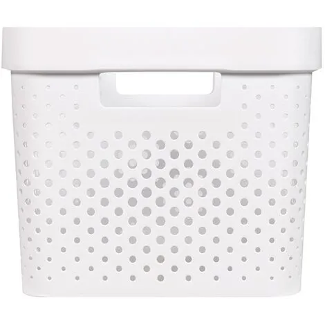 KETER Boîte De Rangement Curver Infinity Dots Blanc 17L - 100% Recycled - Blanc 3 KETER Boîte De Rangement Curver Infinity Dots Blanc 17L - 100% Recycled - Blanc – Image 3