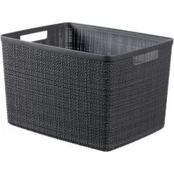 KETER Corbeille Curver L Jute Donkergris 20L - Gris Foncé