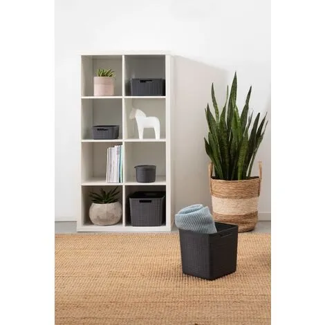 KETER Corbeille Curver L Jute Donkergris 20L - Gris Foncé 3 KETER Corbeille Curver L Jute Donkergris 20L - Gris Foncé – Image 3